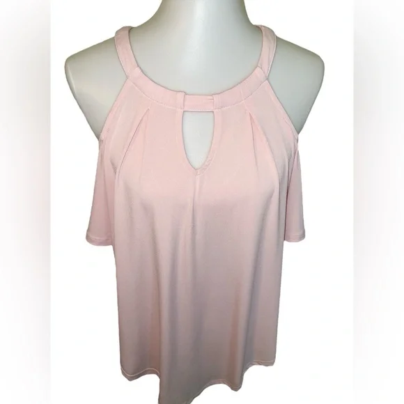 torrid Pink Cold Shoulder Top Size 0 - Picture 3 of 15